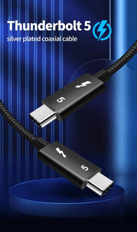 PD 240w USB C To USBC Thunderbolt 5 Full-function Data Cable Fast Charging 16K 60Hz Video Output Functional 80Gbps Transmission
