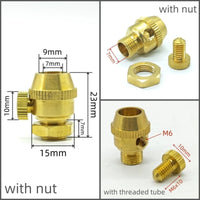 2 Pieces High Quality Brass Material Cable Grips Copper Cord Metal Grips Wire Lock Brass Strain Reliefs DIY Lighting Parts