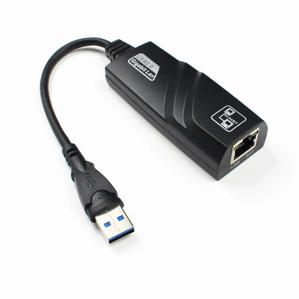100/1000Mbps USB 3.0 Wired USB to Rj45  Lan High-speed Ethernet Adapter Network Card External Network for PC Laptop