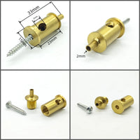 2 Pieces High Quality Brass Material Cable Grips Copper Cord Metal Grips Wire Lock Brass Strain Reliefs DIY Lighting Parts