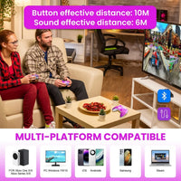 Controller For XBox One/Series S/X/PC Console Wireless Controllers Dual Vibration Hall Effect 6-Axis Gyro FUNC W/ RGB Gamepad