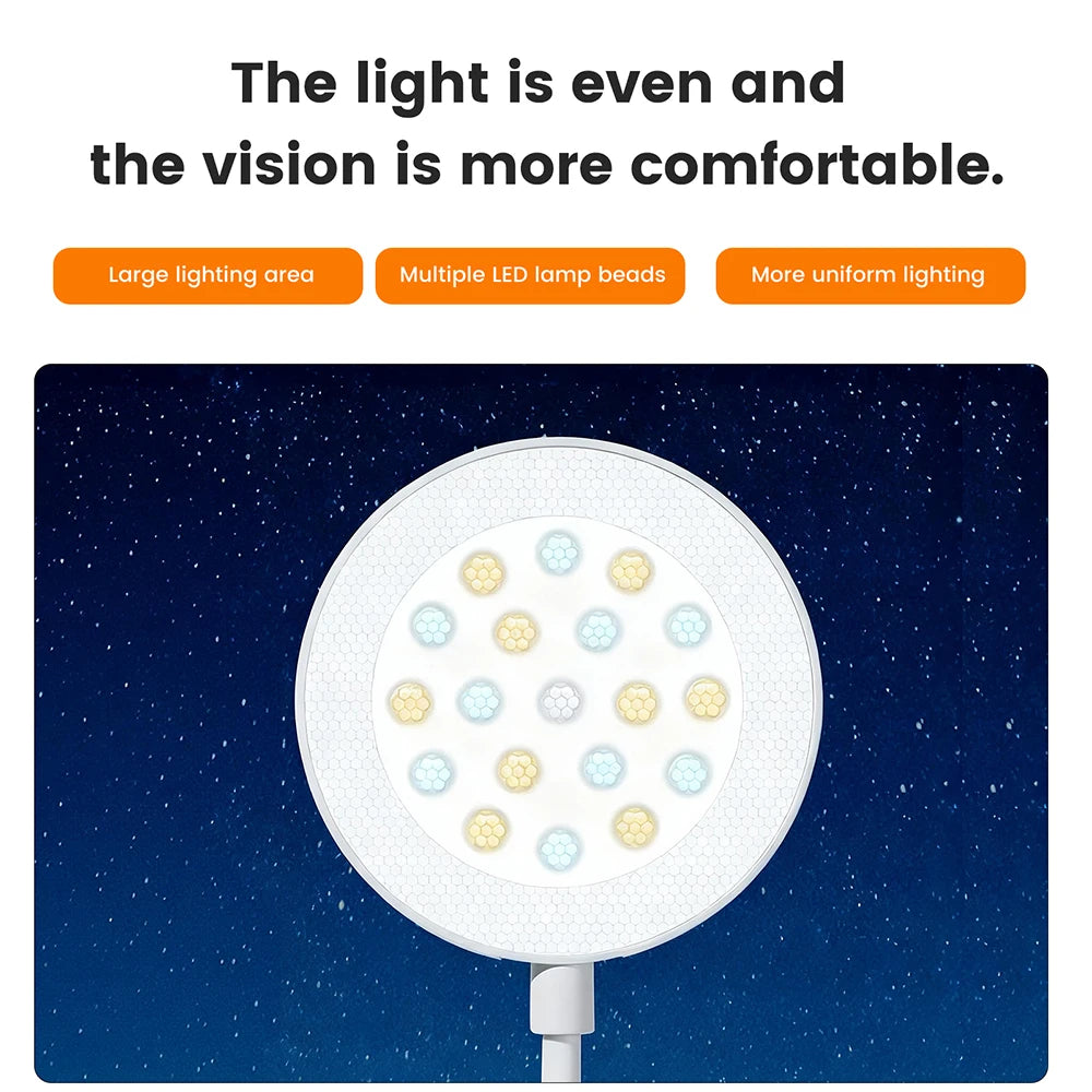 Kids Study LED Table Lamp Safe Touch Control Dimmable Led Light USB Power Gift for Children Warm/Natural White 5V Portable