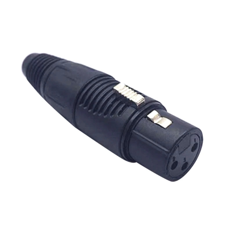 XLR 3 Pin Male/Female  Mic Microphone Connector Easy Installation XLR Plug Microphone Connector Jack