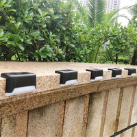 1~20PCS Solar Deck Light Outdoor IP65 Waterproof Solar Power Garden Lamps for Railing Stairs Step Fence Yard Patio Pathway