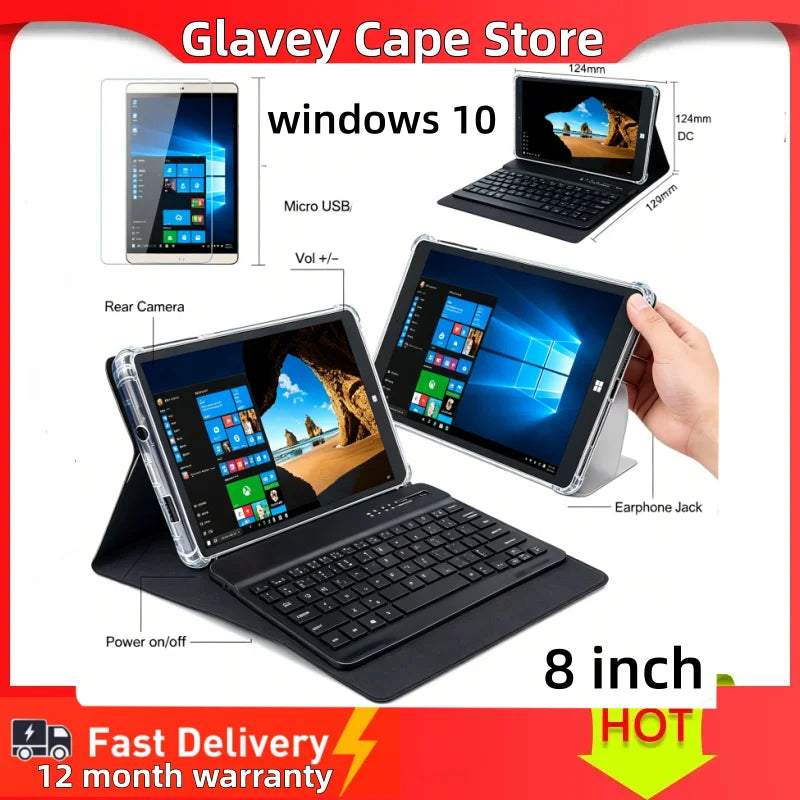 8 INCH 8GB RAM 128GB ROM AR2 Windows 10 Tablet 1280*800  IPS Screen Z8300 1.33GHz  Quad Core Intel HD Graphic Dual Cameras