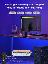 LED Light Strip Computer Screen Colar Sync Monitor Ambilight RGB Lights Ambient Lighting PC Backlight Pickup Light for Game Room