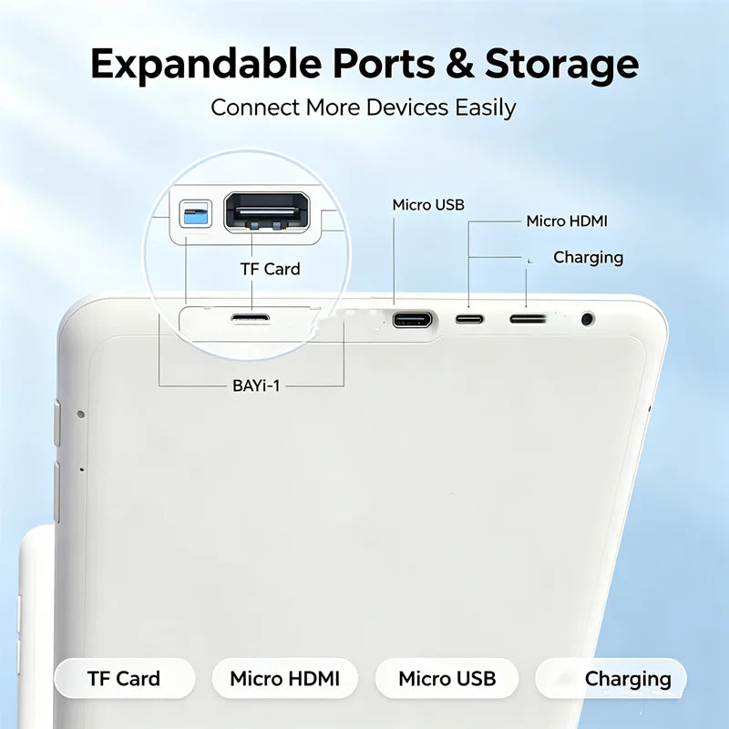 8 INCH Tablet Mini Tablet 2GRAM 32GROM Z3735F CPU Windows 10 Office Dual Camera Quad Core WIFI Support Micro USB IPS Tab