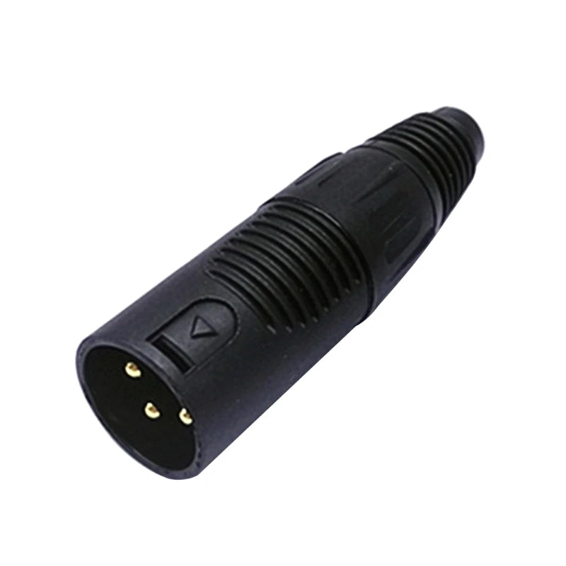 XLR 3 Pin Male/Female  Mic Microphone Connector Easy Installation XLR Plug Microphone Connector Jack
