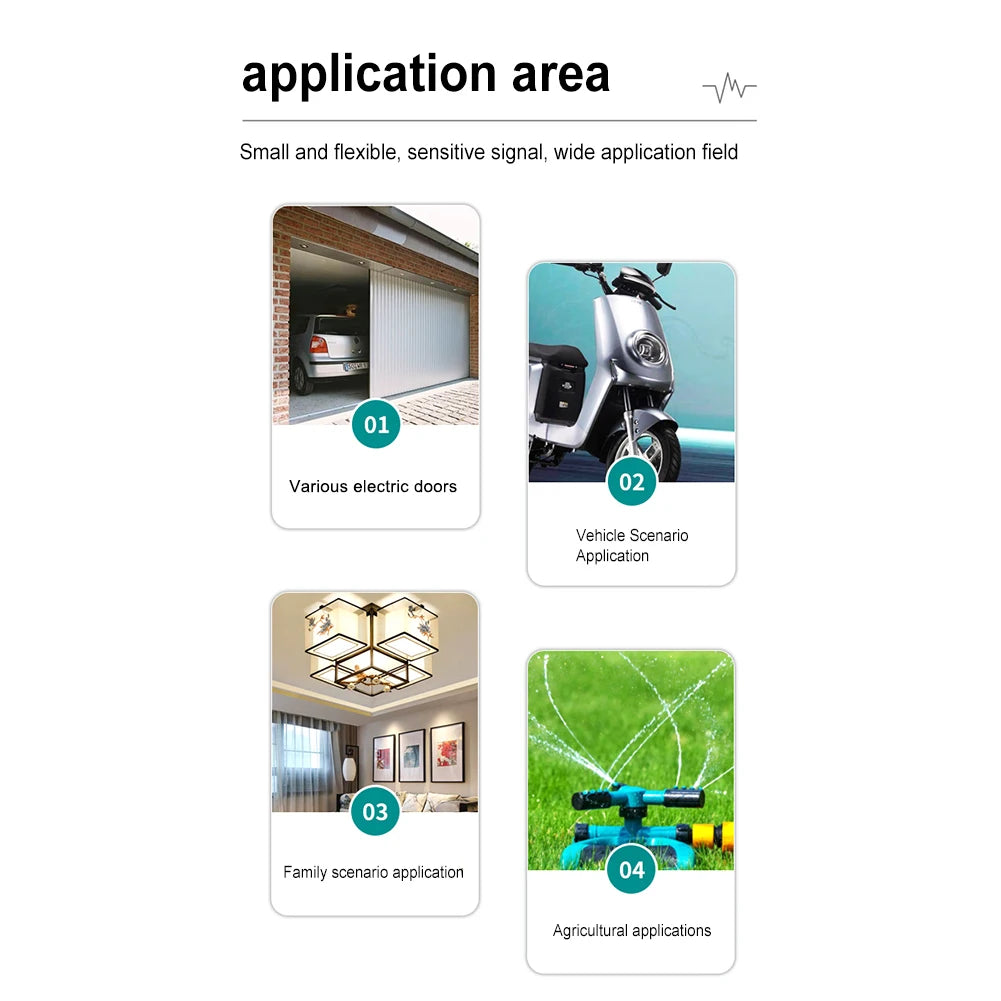 Universal Remote Control Copy Duplicator Automatic Cloning 433/868MHz Multifrequency Remote Control for Garage Gate Door