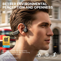 Bone Conduction Sports Earphones IPX6 Waterproof Bluetooth 5.4 Wireless Headphones Open Design Headset For Running Cycling