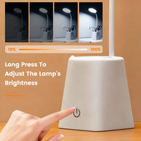 Kids Study LED Table Lamp Safe Touch Control Dimmable Led Light USB Power Gift for Children Warm/Natural White 5V Portable