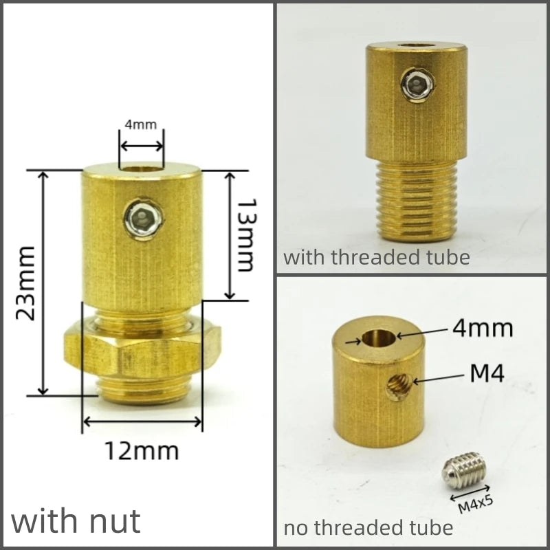 2 Pieces High Quality Brass Material Cable Grips Copper Cord Metal Grips Wire Lock Brass Strain Reliefs DIY Lighting Parts