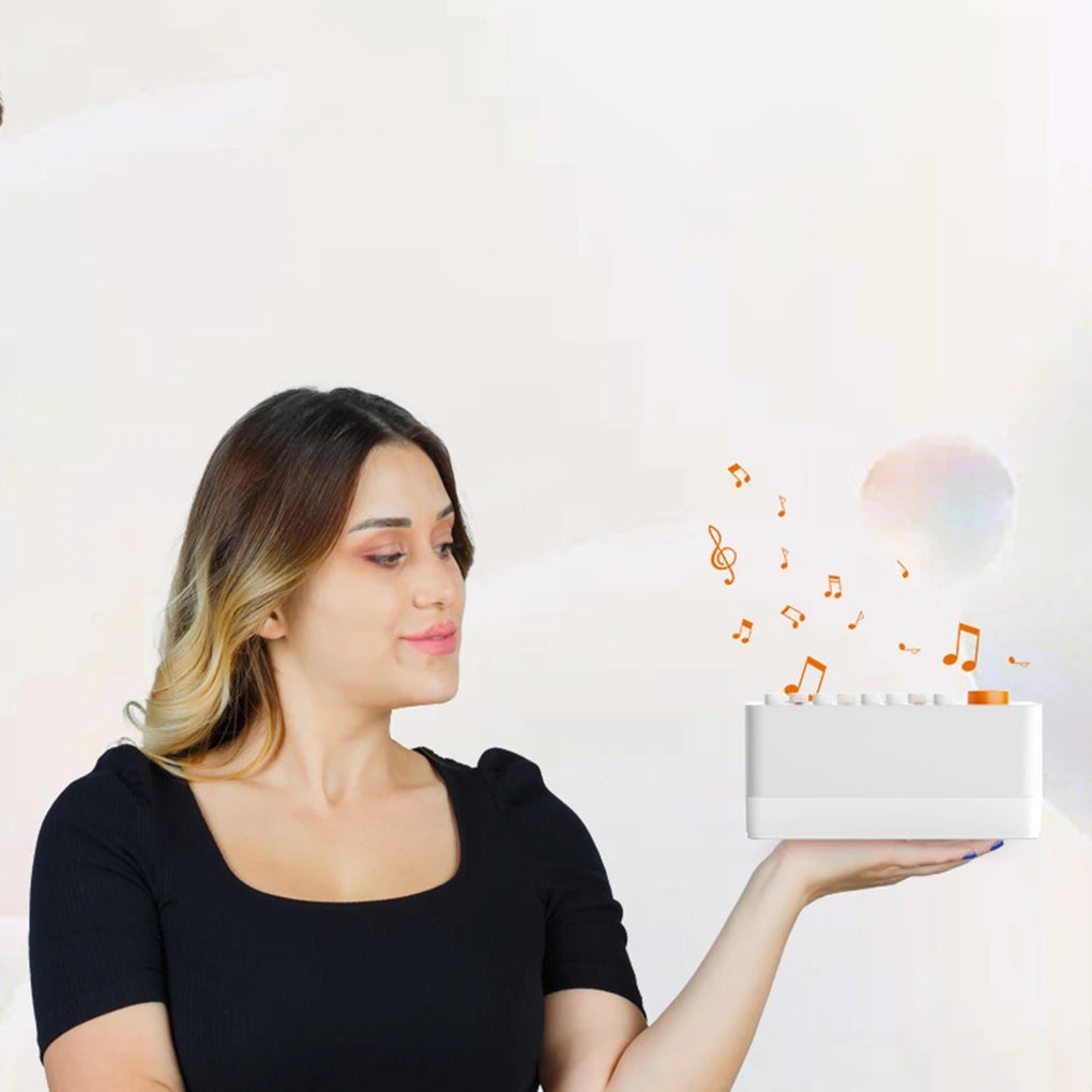 Portable White Noise Bluetooth Speaker Nature Sound Sleep Aid Music Box Wireless Stereo MP3 Music Player Support Timed Shutdown