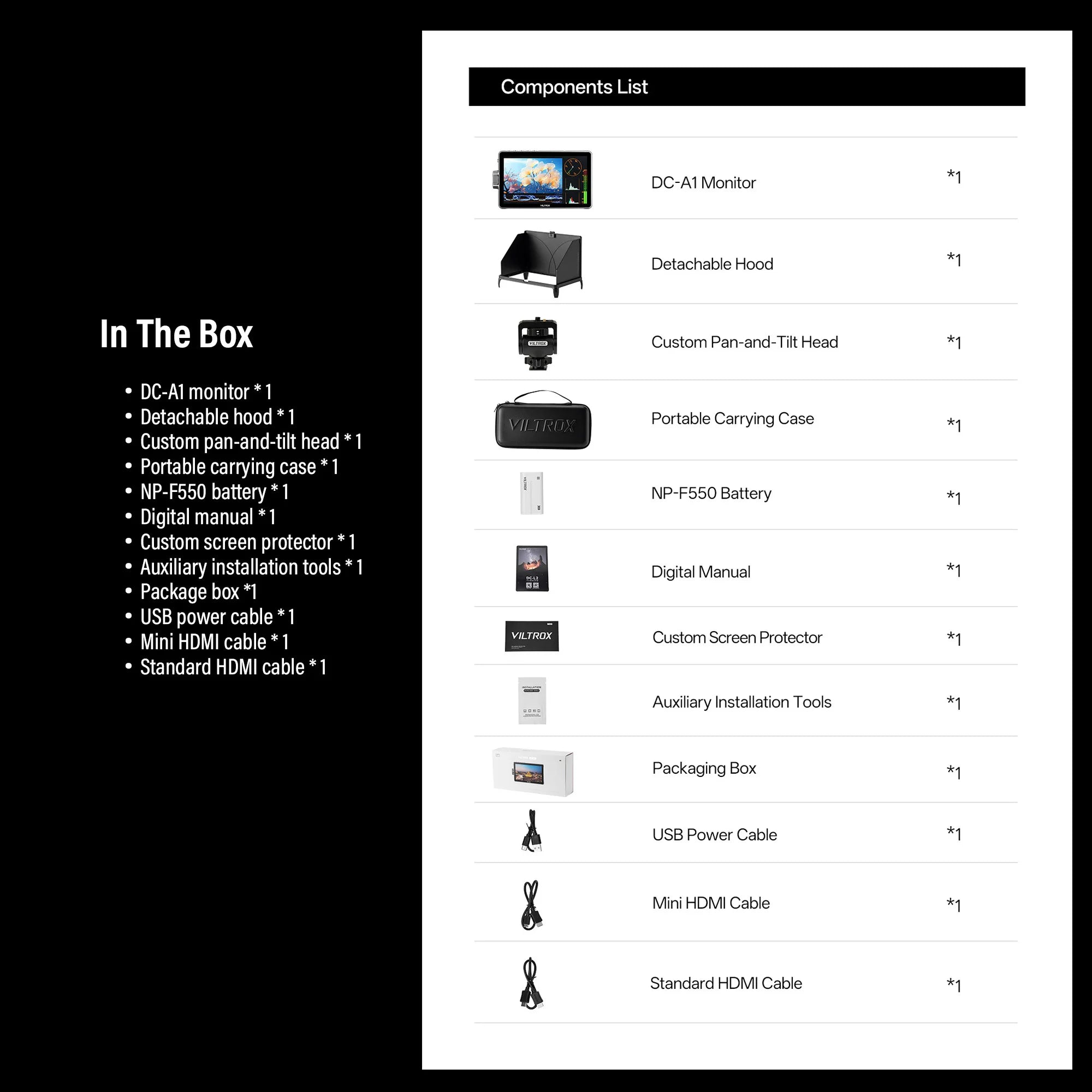 Viltrox DC-A1 7 Inch 2800nit Profissional 4K Monitor For Photography Vlogging Filmmaking TV Creating Touch Screen Monitor