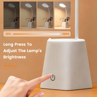 Kids Study LED Table Lamp Safe Touch Control Dimmable Led Light USB Power Gift for Children Warm/Natural White 5V Portable