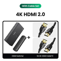 UGREEN HDMI 2.1 2.0 8K Switch 3 in 1 Out with Remote Control 8K@60Hz, 4K@120Hz Converter Splitter Switcher For Xbox PS5 Monitors