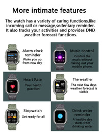 LIGE 2Smart Watch IP67 Waterproof Original Design For Men Bluetooth Call New Smartwatches Health Monitor With 100+ Sports Modes