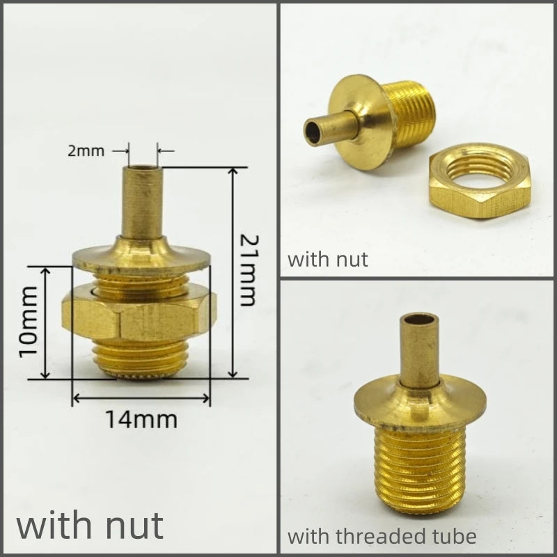 2 Pieces High Quality Brass Material Cable Grips Copper Cord Metal Grips Wire Lock Brass Strain Reliefs DIY Lighting Parts