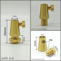 2 Pieces High Quality Brass Material Cable Grips Copper Cord Metal Grips Wire Lock Brass Strain Reliefs DIY Lighting Parts
