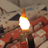 DC3V LED Flame Filament Flash Flowing Candles Edison Bulb LED Filament Diode Birthday Party Decoration Light Accessories For DIY