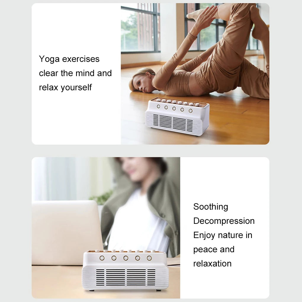 Portable White Noise Bluetooth Speaker Nature Sound Sleep Aid Music Box Wireless Stereo MP3 Music Player Support Timed Shutdown