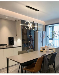 Modern Dining Room Pendant Lamp Nordic LED Ceiling Chandelier Light Luxury Minimalist Restaurant Tables Bar Counter Hanging Lamp