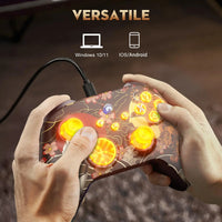 Controller For XBox One/Series S/X/PC Console Wireless Controllers Dual Vibration Hall Effect 6-Axis Gyro FUNC W/ RGB Gamepad