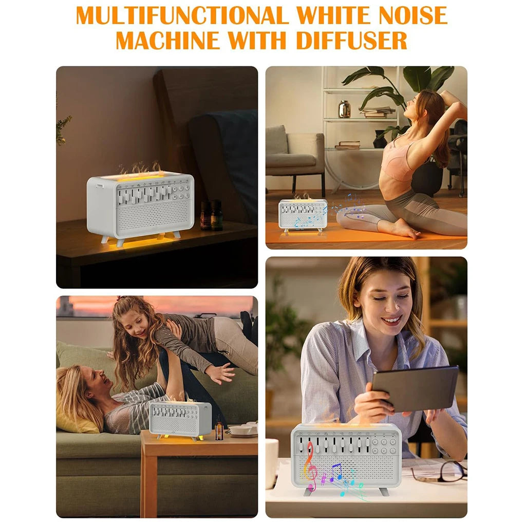 Portable White Noise Bluetooth Speaker Nature Sound Sleep Aid Music Box Wireless Stereo MP3 Music Player Support Timed Shutdown