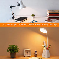 Kids Study LED Table Lamp Safe Touch Control Dimmable Led Light USB Power Gift for Children Warm/Natural White 5V Portable