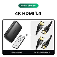 UGREEN HDMI 2.1 2.0 8K Switch 3 in 1 Out with Remote Control 8K@60Hz, 4K@120Hz Converter Splitter Switcher For Xbox PS5 Monitors