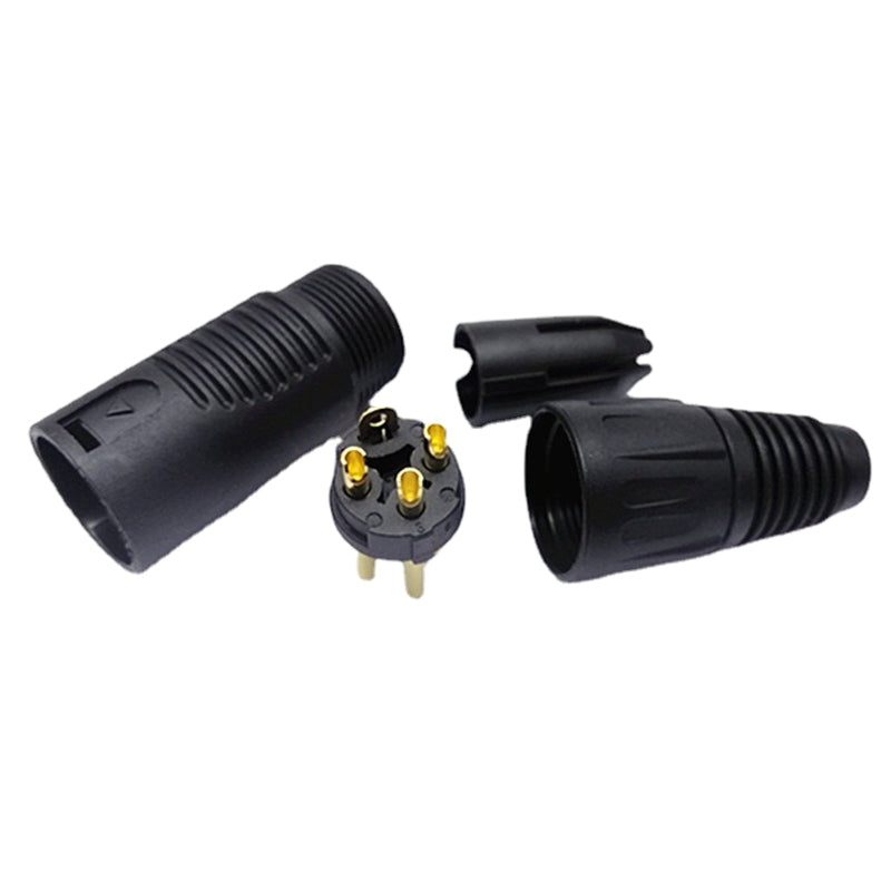 XLR 3 Pin Male/Female  Mic Microphone Connector Easy Installation XLR Plug Microphone Connector Jack