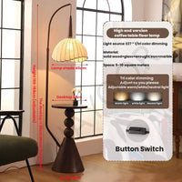 Living Room Floor Lamp French Antique Style Wabi Sabi Style Fire New Chinese Retro Bedside Lamp Shelf Light 2024 New