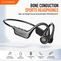 Bone Conduction Sports Earphones IPX6 Waterproof Bluetooth 5.4 Wireless Headphones Open Design Headset For Running Cycling
