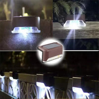 1~20PCS Solar Deck Light Outdoor IP65 Waterproof Solar Power Garden Lamps for Railing Stairs Step Fence Yard Patio Pathway