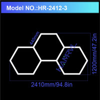 Barbershop Hair Salon Led Ceiling Light Hexagon Garage Light 110V/220V 14 Honeycomb Led Tube Lighting For Car Detailing Workshop