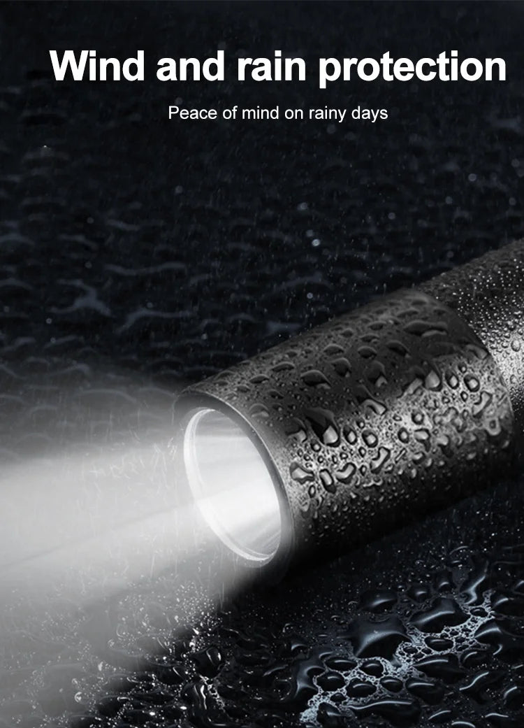 Mini LED Torch Strong Light Flashlight Multi-Purpose Portable Self Defense Flashlight Powerful Light Torch With Usb Charging