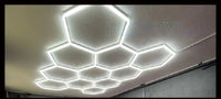Barbershop Hair Salon Led Ceiling Light Hexagon Garage Light 110V/220V 14 Honeycomb Led Tube Lighting For Car Detailing Workshop
